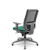 Cadeira Brizza Presidente Grafite Verde S/Apoio - Imagem 3