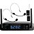 Sistema de Microfone Sem Fio Duplo Headset Bodypack Leson LS902 Preto [F002] - Imagem 1