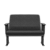 Esibire Poltrona Poliester Preto USB Plus Size - Imagem 1