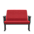Esibire Poltrona Poliester Vermelho USB Plus Size - Imagem 1
