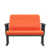 Esibire Poltrona Poliester Laranja USB Plus Size - Imagem 1