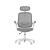 Cadeira de Escritorio Elements Astra Cinza/Branco - Imagem 6