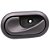 Maçaneta Interna Porta Esq Diant Sandero G1 07 A 14 Preta [F103] - Imagem 1