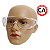 10 óculos Proteção Epi Segurança Sobrepor Incolor Anti Risco - UN / 10 [F103] - Imagem 5