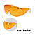 2 óculos Sobrepor Lente Laranja Bloqueia Luz Azul Uva Uvb - UN / 2 [F103] - Imagem 2