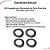 Kit Completo 4 Borracha Da Porta Com Aba Fiat Mobi Após 2016 [F103] - Imagem 3
