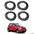 Kit Completo 4 Borracha Da Porta Com Aba Fiat Mobi Após 2016 [F103] - Imagem 1