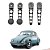 Kit Completo Manivela E Maçaneta Inter Cromado Fusca 71 A 77 [F103] - Imagem 1