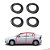Kit Borrachas 4 Portas Linha Premium Astra Vectra Após 95 - UN / 4 [F103] - Imagem 2