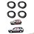 Kit Borrachas 4 Portas Linha Premium Gol Parati G2 G3 G4 - UN / 4 [F103] - Imagem 2