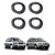 Kit Borrachas 4 Portas Linha Premium Gol Parati G2 G3 G4 - UN / 4 [F103] - Imagem 1