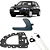 Kit Cabo Aciona Suporte Maçaneta Diant Dir Gol G3 94 A 05 - UN / 3 [F103] - Imagem 1