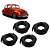Kit Borracha Debrum Do Paralama 4 Peças Fusca 59 A 96 Preto - UN / 4 [F103] - Imagem 1