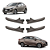 Kit 4 Gatilhos Maçanetas Internas Hb20 E Hb20s 2012 Até 2019 - UN / 4 [F103] - Imagem 1