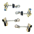 Kit 4 Limitadores Portas Dianteiras Traseiras Fox Após 2003 - UN / 4 [F103] - Imagem 2