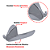 Kit 4 Maçaneta Interna Gatilho Puxador Peugeot 308 17 A 2021 - UN / 4 [F103] - Imagem 2