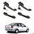 Kit 4 Maçanetas Extr Completo C/ Chave Fiesta G2 02 A 14 - UN / 4 [F103] - Imagem 1