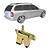 Fechadura Batente Tampa Porta Malas Corsa Wagon 97 Até 2000 [F103] - Imagem 1