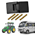 Dobradiça Externa Dupla P/ Porta Agrícola ônibus E Uso Geral [F103] - Imagem 1
