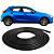 Borracha Protetora Borda Portas Carro Universal 10 M Preta [F103] - Imagem 1