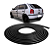 Kit 10m Borracha 7x14mm Couro De Cobra Gol Bola Gol Quadrado [F103] - Imagem 1