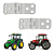 Kit 2 Dobradiças Externas P/ Porta Linha Agrícola Uso Geral - UN / 2 [F103] - Imagem 1
