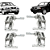 Kit 4 Suporte Maçaneta Interna Gol G3 1999 2000 2001 Ferro - UN / 4 [F103] - Imagem 1
