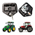 Kit 2 Maçanetas Puxador Externo Agrícola Baú Uso Geral Preta [F103] - Imagem 6