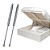 Kit 2 Pistão Mola Gás Para Cama De Casal Box Baú 784n/80kgf - UN / 2 [F103] - Imagem 1