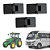 Kit 3 Dobradiças Externas P/ Porta Agrícola ônibus Uso Geral - UN / 3 [F103] - Imagem 1