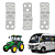 Kit 3 Dobradiças P/ Porta Ferro Agrícola ônibus Uso Geral - UN / 3 [F103] - Imagem 1