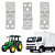 Kit 3 Dobradiças Porta Linha Agrícola Baú Cabine Uso Geral - UN / 3 [F103] - Imagem 1