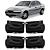 Kit 4 Maçanetas Internas Preta Vectra Até 05 Classic Após 10 [F103] - Imagem 1