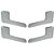 Conjunto Maçaneta Porta Fox Gol G4 Cromada [F103] - Imagem 1