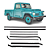 Jogo Canaletas Pestanas Porta Ford Pick Up F75 1977 Até 1982 [F103] - Imagem 1
