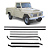 Jogo Canaleta Com Pestana Ford Pick Up F75 De 1977 Até 1982 [F103] - Imagem 1