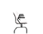 Longarina Soer 5 lugares Branco Estrutura Metal - Imagem 2