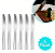 Kit 6 Facas Aço Inox Talher Mesa Cozinha Buffet Restaurante [F102] - Imagem 2