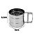 Peneira Aço Inox Peneirar Farinha Com Gatilho Confeitaria Polvilhador [F102] - Imagem 8