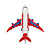 Avião Brilha - Com Luz E Som - (1 Unidade ) [F130] - Imagem 1
