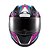 Capacete Texx Fechado Hawk Genesis Roxo Azul Rosa 62 [F016] - Imagem 1
