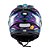 Capacete Texx Fechado Hawk Genesis Roxo Azul Rosa 62 [F016] - Imagem 4