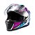 Capacete Texx Fechado Hawk Genesis Roxo Azul Rosa 62 [F016] - Imagem 6