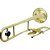 Trombone De Pisto Tenor Tb 200pd Laqueado Dourado Com Case New York [F097] - Imagem 2