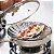 Cesto Cozinhar A Vapor Panela Vaporeira Inox Dobrável Legumes [F102] - Imagem 2
