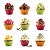 Formas Silicone Mini Cupcake Bolo Muffin Assadeira Kit Com 12 Unidades [F102] - Imagem 6