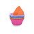 Formas Silicone Mini Cupcake Bolo Muffin Assadeira Kit Com 12 Unidades [F102] - Imagem 4