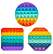 Pop It Fidget Toys Brinquedo Anti Stress Sensorial Colorido [F102] - Imagem 1