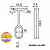 Suporte Tubo Cabideiro Central Aereo Oval Oblongo Branco C 1 [F031] - Imagem 3