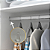 Suporte Tubo Cabideiro Oval Oblongo C 6 Pc Branco Plastico [F031] - Imagem 4